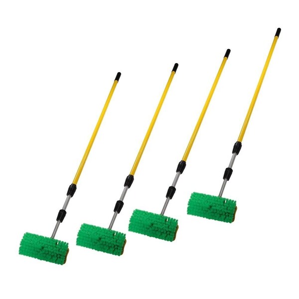 Mytee Products 10in Bi-Level Car Wash Brush 5ft to 13ft Long Handle w/Soft Bristles for Truck, 4PK EXTBH-513x4 - main