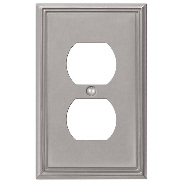 Jackson Deerfield 3108BN Outlet Wallplate, Zinc, Brushed Nickel 77DBN - main
