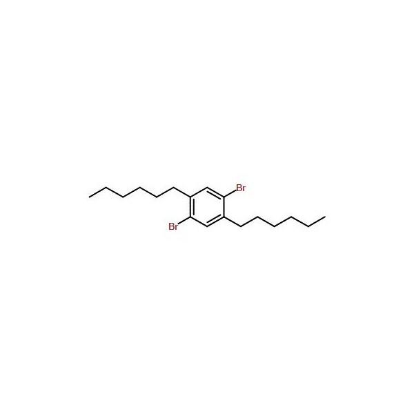Ak Scientific 1, 4-Dibromo-2, 5-dihexylbenzene (1g), CAS 117635-21-9 2870AA-1g - main