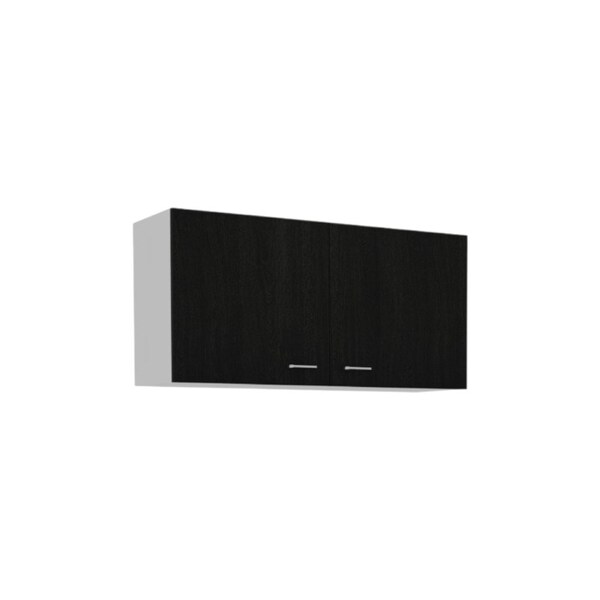 Homeroots 39" Black Laminate Accent Cabinet With Multiple Shelves 477675 - main