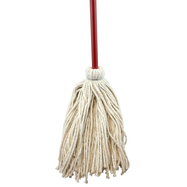 Chickasaw Deck Mop with Hanger, 14 oz Headband, 63 in L, CottonYarn Mop Head, Metal Handle 11014L - main