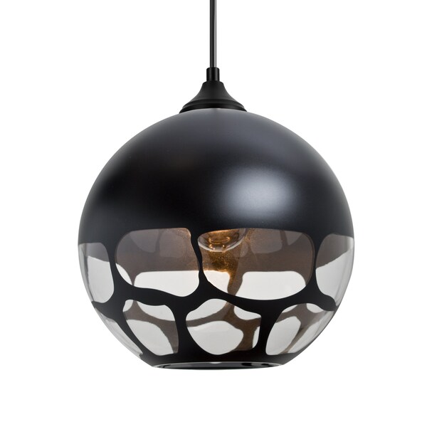 Besa Lighting Besa Rocky Outdoor Pendant, Black, Black Finish, 1x 60W MAX E26 Base OP-ROCKYBK-BK - main
