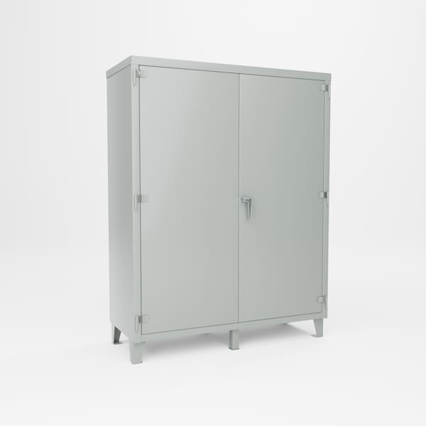 Pucel Super Heavy Duty Storage Cabinet, 4 Adjustable Shelves, 60 in W x 78 in H x 24 in D, Black SXHDSC-6072-24-4 - main