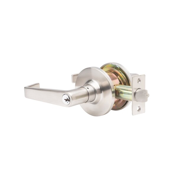 Global Door Controls GLC Series Light-Duty Commercial/Residential Cylindrical Lever, Grade 3 Storeroom in Brushed Chrome GLC-5180L-626 - main
