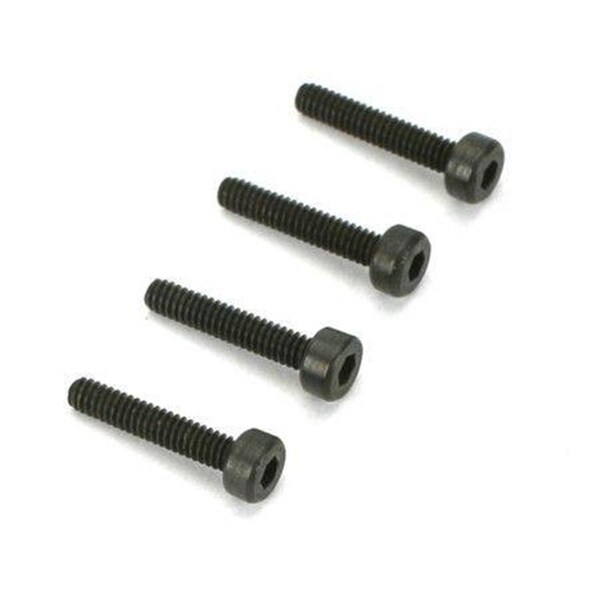 Dubro Products 3.0 mm x 4 in. Socket Head Cap Screws, Black Oxide, 4PK DUB2120 - main