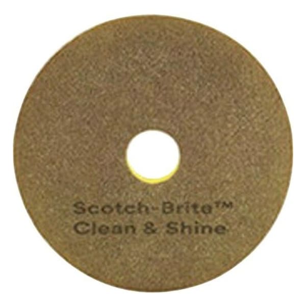 Scotch-Brite Scrubbing Pad, Yellow, Size 13", PK5 09549 - main