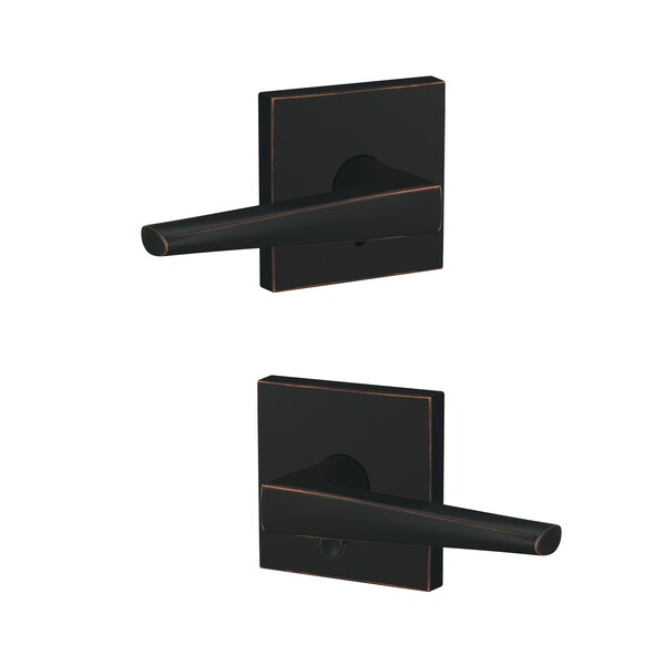 Schlage Residential Schlage Custom Eller Lever with Collins Rose Passage and Privacy Lock with 16600 Latch and FC21ELR716COL - main