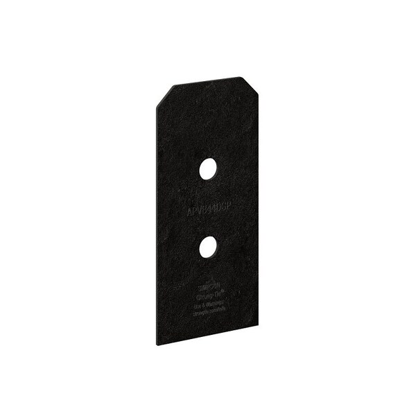 Simpson Strong-Tie Outdoor Accents Avant Series Post Base Side Plate, 6-1/2 in H x 3 in W Dimensions, 12 ga, 2PK APVB44DSP - main