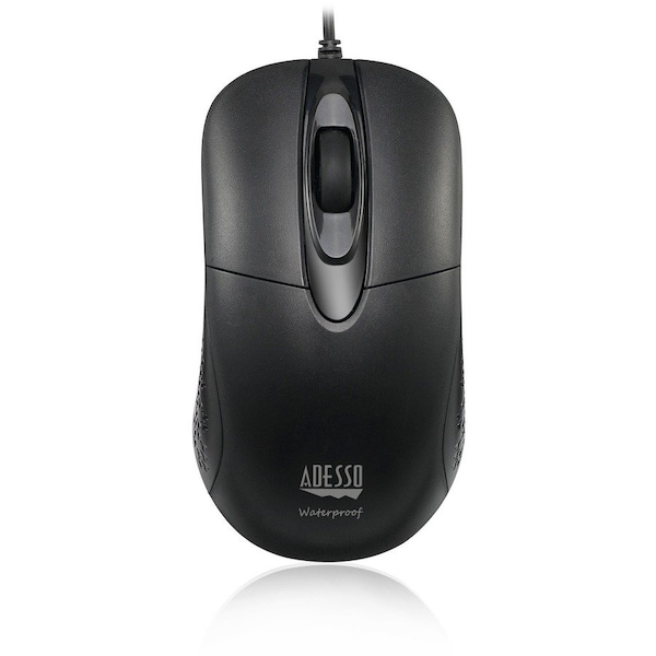 Adesso Publishing Adesso Ip65 Waterproof Antimicrobial Black Usb Scroll Mouse IMOUSEW4 - main
