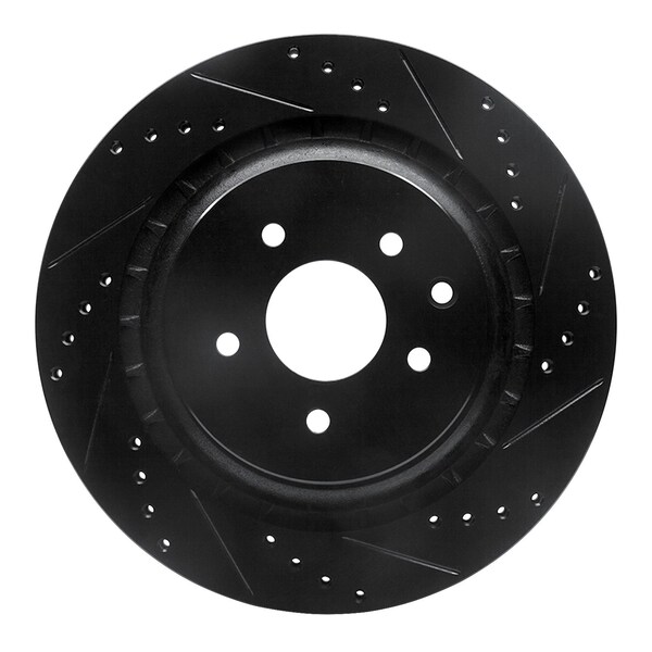 Dynamic Friction Co DFC Brake Rotor - Drilled and Slotted - Black 633-68013R - main