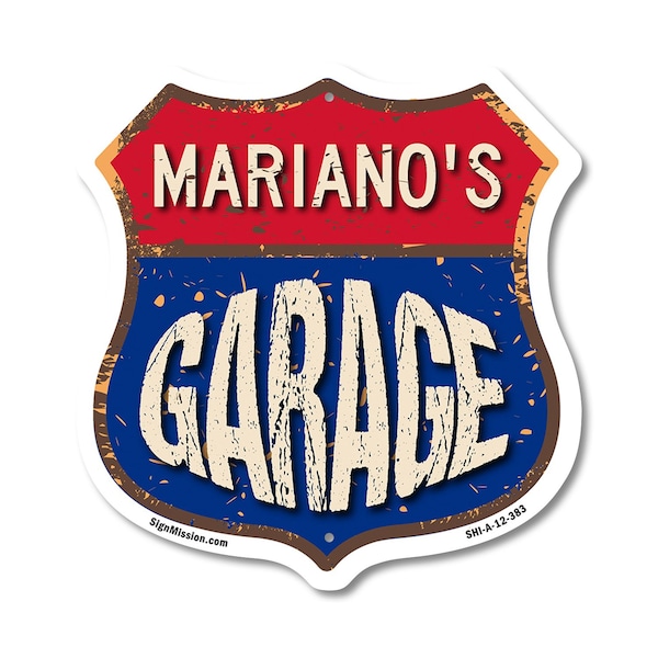 Signmission Mariano's Garage, 12 Inch X 12 Inch, Aluminum Metal Sign SHI-A-12-383-MARIANO - main