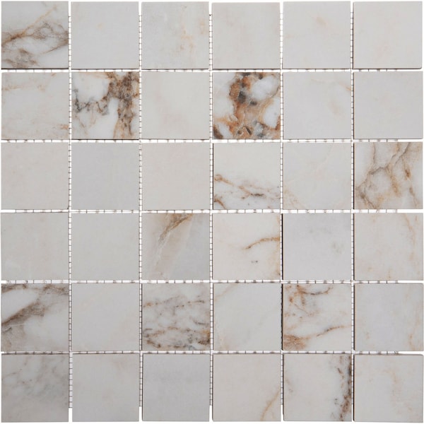 Andova Tiles Venataro 2-in. x 2-in. Polished Natural Stone/ Marble Porcelain Floor and Wall Mosaic Tile, 2PK ANDVENA1544 - main