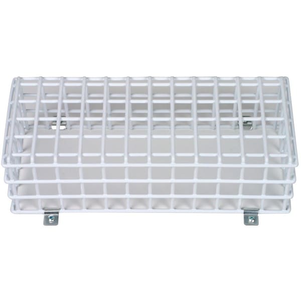 Safety Technology International Wire Cage, Steel, Surface Mount, 13 1/2 in W x 4 in H x 5 in D, White STI-9703 - main