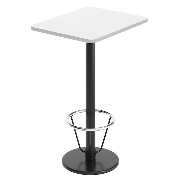 Flash Furniture Rectangle 30 in L, 24 in W, White XU-WHTB-2430-TR18B-3CFR-GG - main