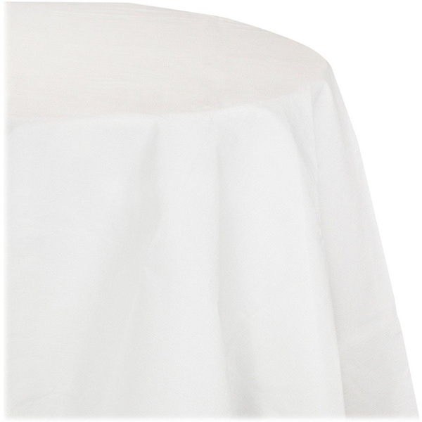 Touch Of Color White Octy Round Tablecloth, 82", 12PK 923272 - main