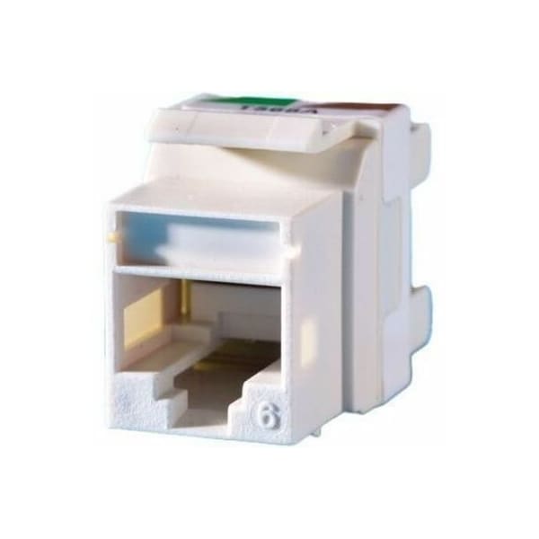 Ortronics TECHCHOICE 1-PORT MOD JACK 110, T568A/B CAT 6 KEYSTONE JACK, GREY, EA KS6A-78 - main