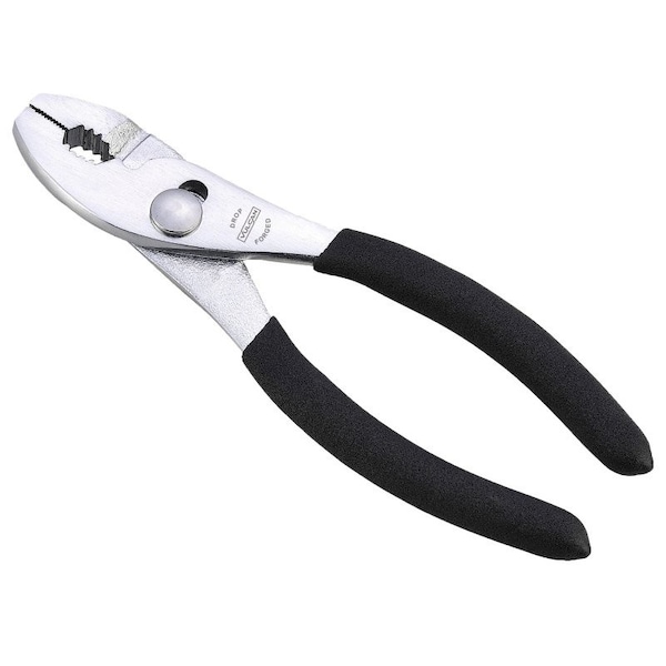 Vulcan Slip Joint Plier, 6 in OAL, 1 in Jaw Opening, Black Handle, Non-Slip Handle, 1 in W Jaw, 7/8 in L Jaw JL-NP001 - main