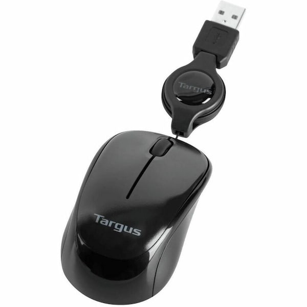 Targus Compact Laptop Mouse - Optical - USB - Black, Gray AMU75US - main