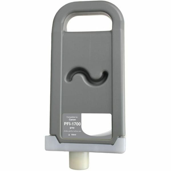 Cig WF Non-OEM New Gray Wide Format Ink Cartridge for Canon PFI-1700 WCPFI1700G - main