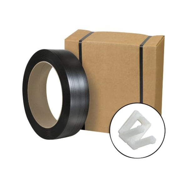 Partners Brand Jumbo Postal Approved Poly Strapping Kit, 1/2" x 9,000', 1 Kit PSJPAKIT - main