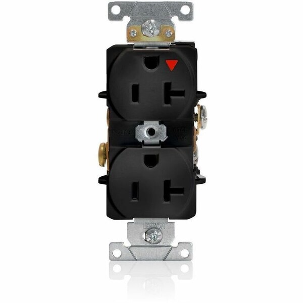 Leviton Industrial Series Heavy Duty Grade Duplex Receptacle, 20 Amp, 125 Volt 5362-IGE - main