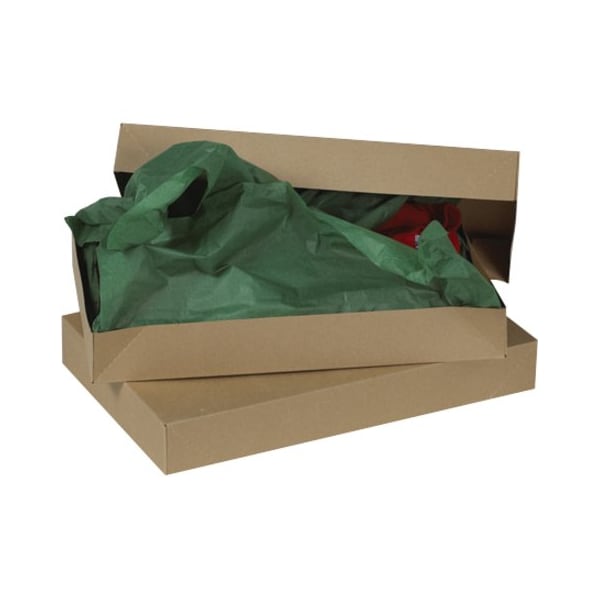 Partners Brand 15 in x 9 1/2 in x 2 in Apparel Box, Kraft, Fiberboard, .020 Point Recycled Fibreboard, 100 PK AB15092K - main