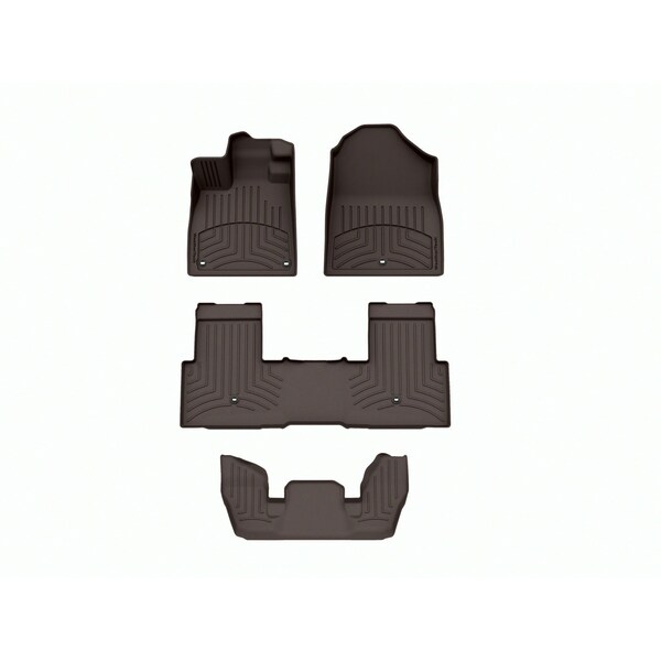 Weathertech Cocoa, Front and Rear and Rear FloorLiner HP 471796-1-2-4716693IM - main