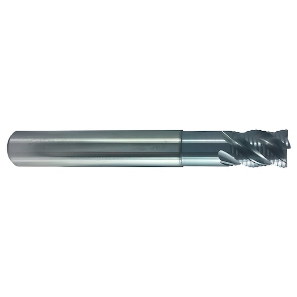 Regal Cutting Tools 3/4 x 3/4 x 1 x 4-1/2 2-3/8 below shank 5 Flt Fine Pitch .040 Radius Extnd Reach Roughing w/AlCrN 099694RM - main