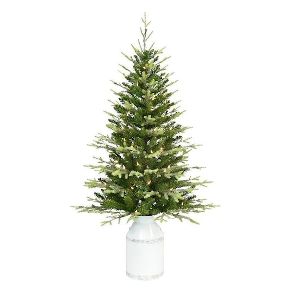 Santas Forest Milk Can Tree, 4-1/2 ft H 29046 - main