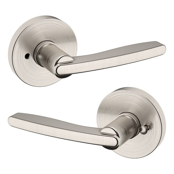 Baldwin Residential Door Levers Privacy Reversible Lifetime Satin Nickel 5164056PRIV - main