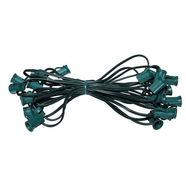 Santas Forest Hank Light Set, 125 V, 25Lamp, C7 Lamp, Green Lamp 19160 - main