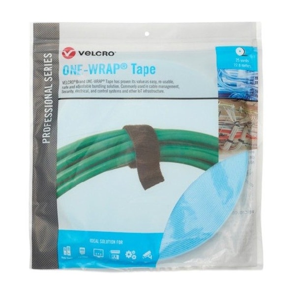 Velcro Brand Reclosable Fastener, No Adhesive, 75 ft, 1/2 in W, Black 31090 - main