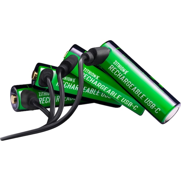Coast Cutlery AA Zithion-X Rechargeable USB-C Ported Battery 4pk