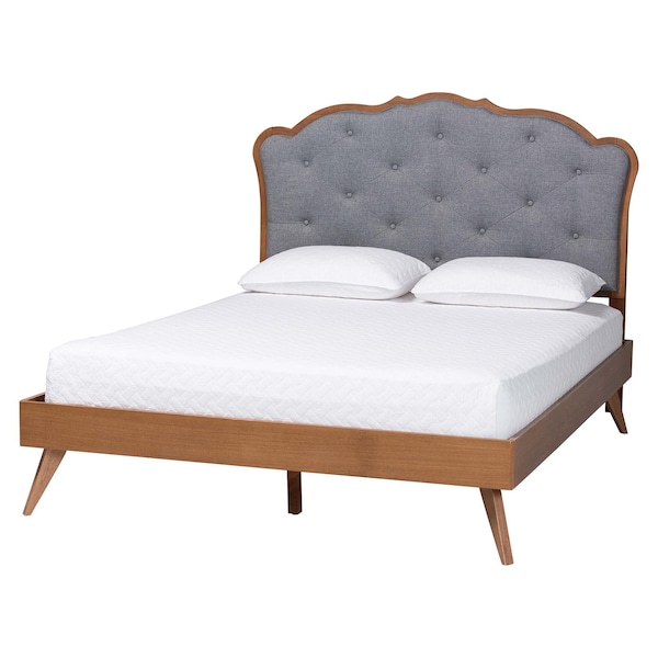 Baxton Studio Aithan Platform Bed, Queen 268-12646-9408-ZORO - main