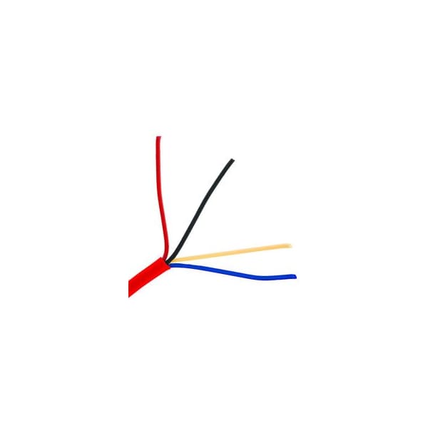 Cable Wholesale Fire Alarm / Security Cable, Red, 18/4 (18 AWG 4 Conductor), Solid, FPLR, Spool, 1000 foot 10F5-04712NH - main