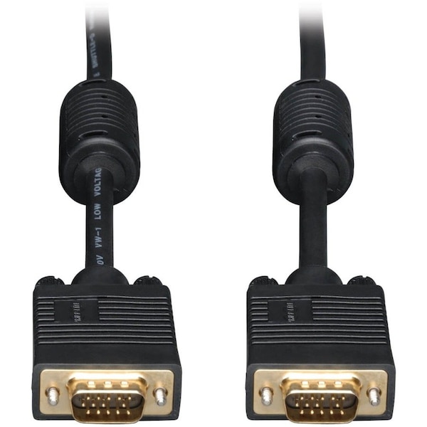 Tripp Lite by Eaton 20ft SVGA / VGA Coax Monitor Cable with RGB High Resolution HD15 M/M 20' P502-020 - main