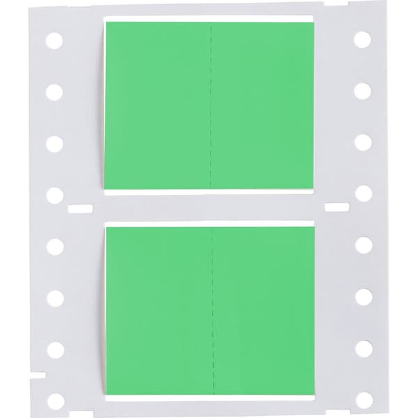 Brady PermaSleeve HX Heat Shrink Double Sided Wire Marking Sleeves, 1 in. Dia x 1 in. W, Green, Roll of 5000 2HX-1000-2-GR-J-2 - main