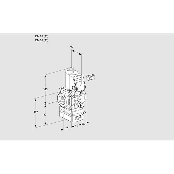 Honeywell Kromschroder VAD125R/NW-100A KS88010459 - main