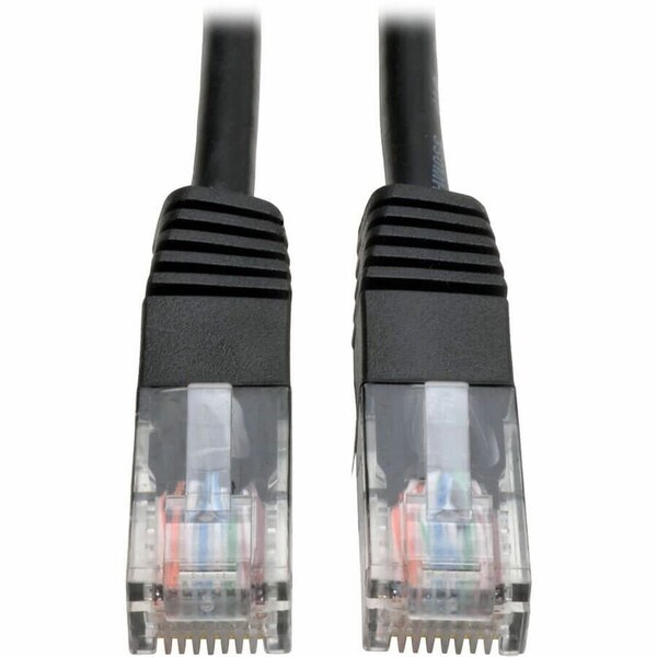 Eaton Tripp Lite Series Cat5e 350 MHz Molded UTP Ethernet Cable RJ45 M/M, PoE - Black, 25 ft. N002-025-BK - main