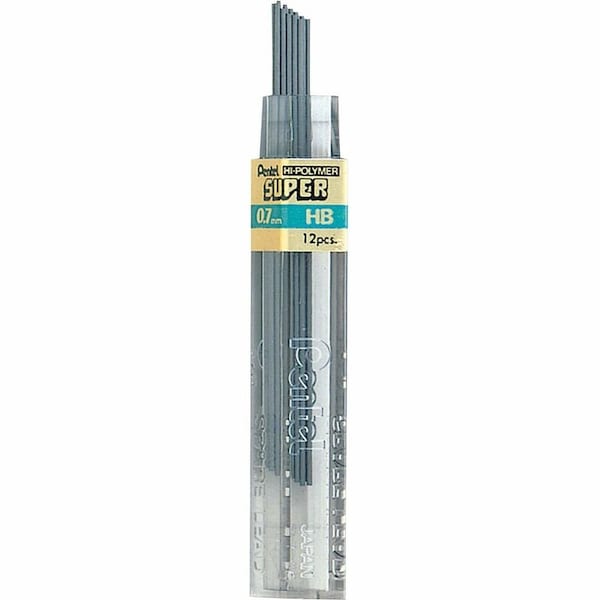 Pentel Lead Refill, HB, 0.7 mm, PK12 PEN50HB - main