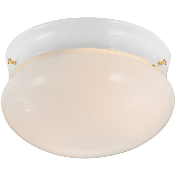 Boston Harbor Boston Harbor F14BB02-8005-WH Ceiling Light Fixture, 60, 13 W, CFL Lamp, Round Bulb F14BB02-8005-WH - main