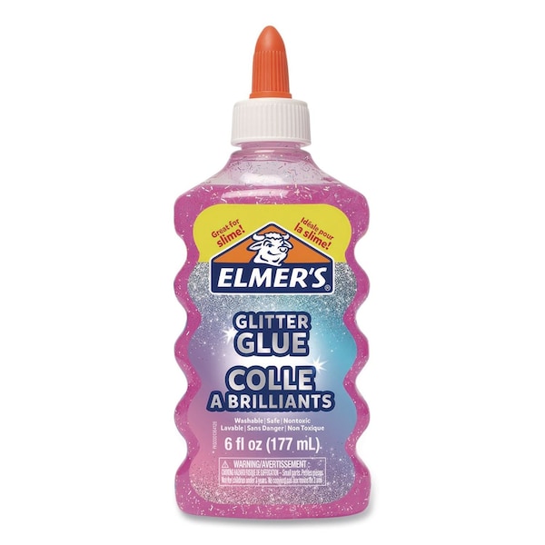 Elmers Glitter Glue, 6 oz Bottle, Randomly Assorted Color 2058579 - main