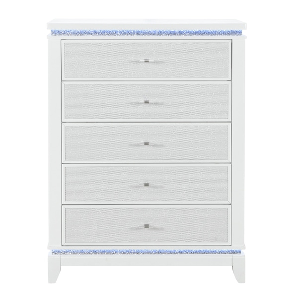 Global Furniture Usa Contemporary Alina-White-Chest W/ Led 5536 - main