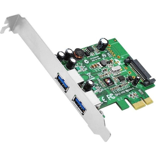 Siig DUAL PROFILE PCIE ADAPTER WITH 2 USB 3.0 PORTS JU-P20612-S1 - main