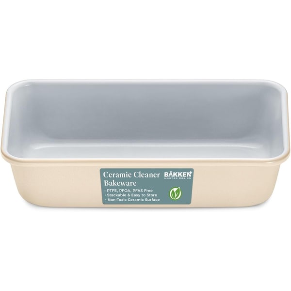 Bakken-Swiss Premium Loaf Pan, Aluminized Steel, Ceramic Non-Stick, PFOA PFAS Free, 9x4.7x2.3in, Durable SBKCRSTBKCRMLOF - main
