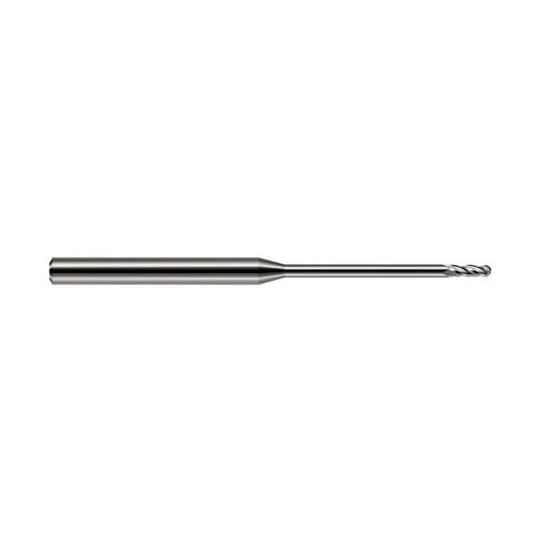 Harvey Tool 0.0310in (1/32) Cutter DIA x 0.0930in (3/32) L of Cut x 0.4700in Reach Carbide Ball End Mill 753431 - main