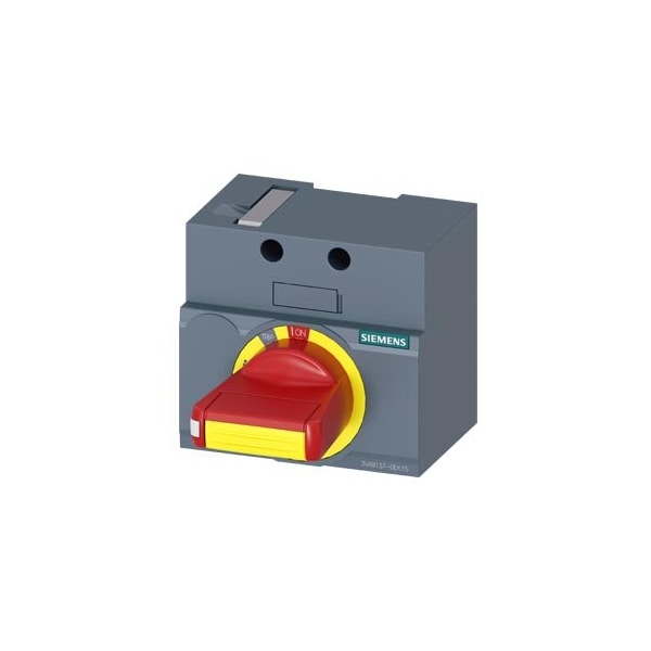 Siemens front mounted rotary operator EMERGENCY OFF IEC IP30/40 accessory for: 3VA51 3VA9137-0EK15 - main