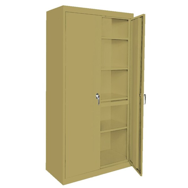 Steel Cabinets Usa Adjustable Storage Cabinet, 78 in H, 48 in W, Tropic Sand, 5 Shelves AAH-48RBMAG2-TS - main