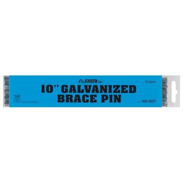 Zareba Electric Fence Brace Pin, Carbon Steel, Galvanized, For: Vertical Brace Posts HTBP10/400-403T - main
