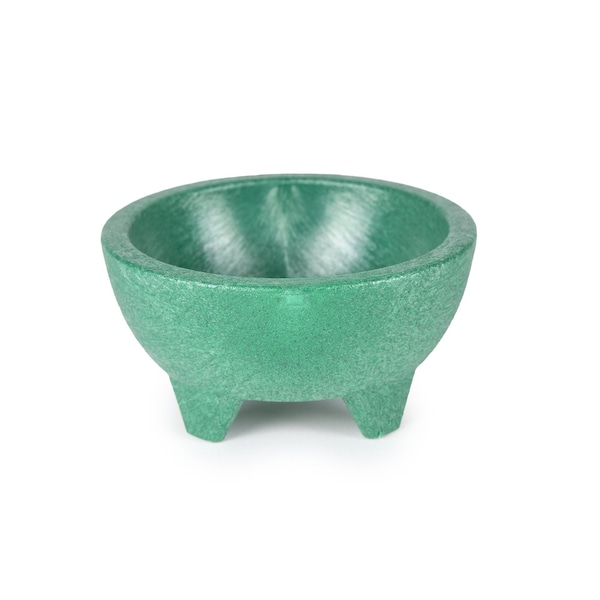 Hs 8 oz. Molcajete Singular, Salsa Bowl, Green Chile, NSF NHS1006GC - main